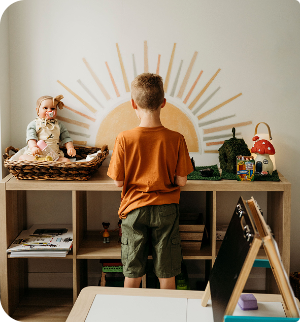Therapist with child